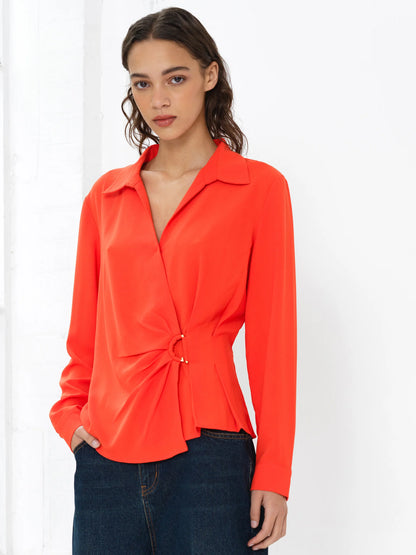 French Connection Thelma Wrapover Shirt