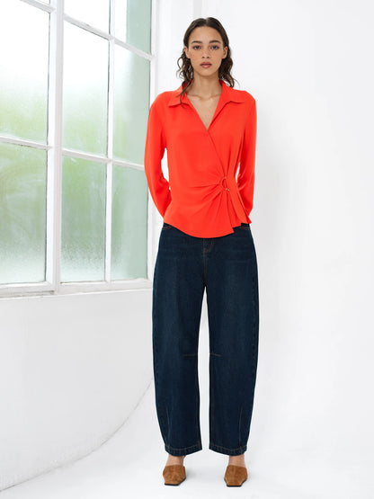 French Connection Thelma Wrapover Shirt