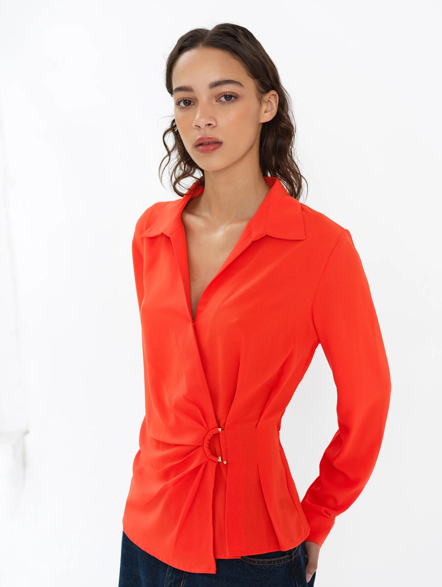 French Connection Thelma Wrapover Shirt