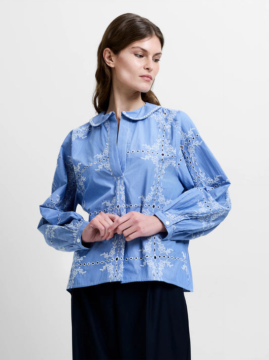 French Connection Grayson Embroidered Top