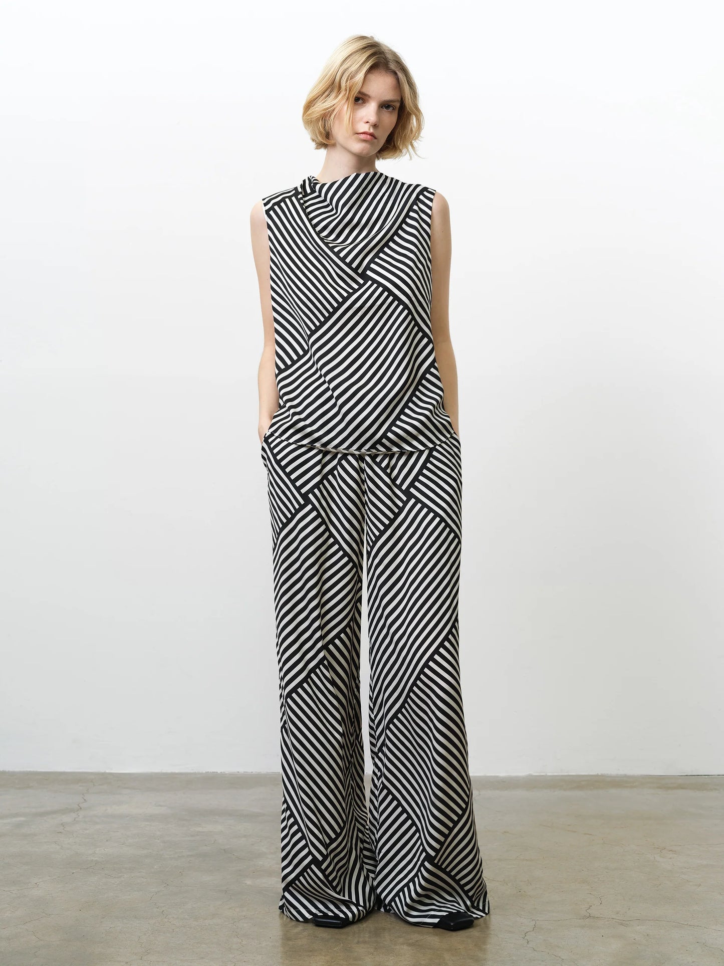 French Connection Striped Damasco Top