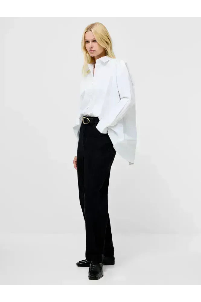 French Connection White Back Slit Shirt