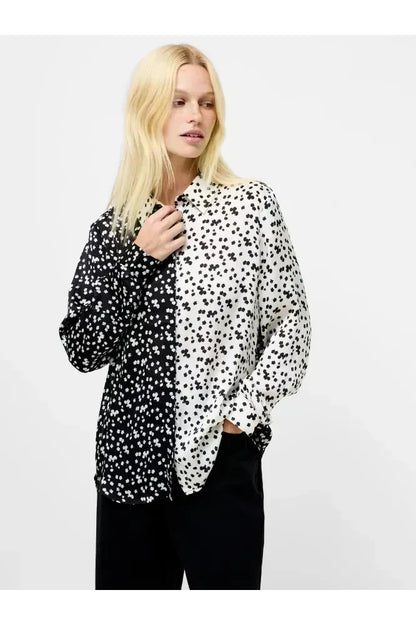 French Connection Blackout Harriet Mix Delancey Shirt