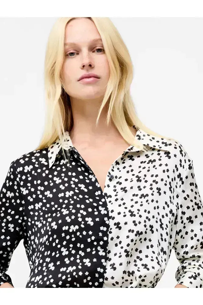 French Connection Blackout Harriet Mix Delancey Shirt