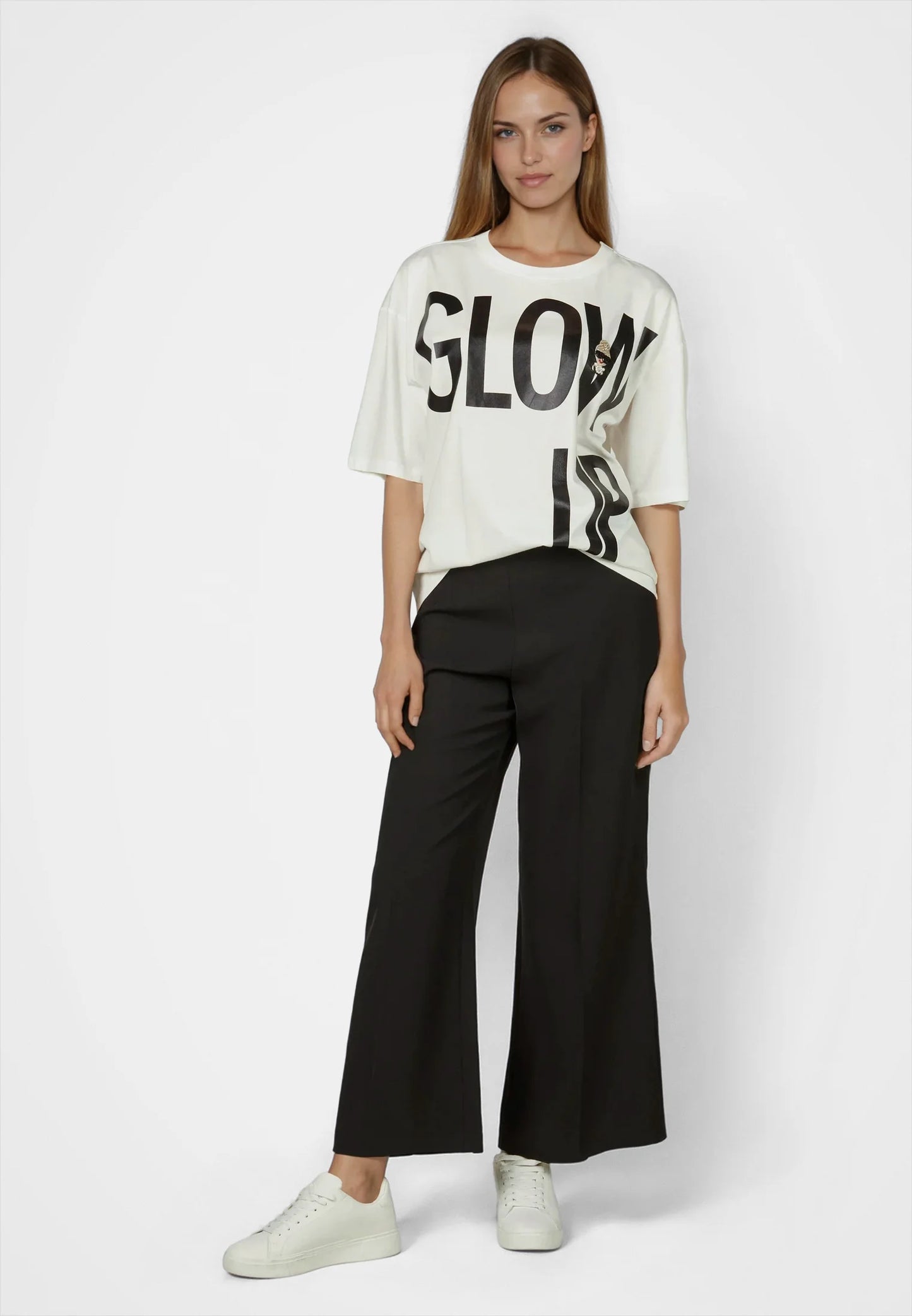 Marc Aurel Glossy Print T-Shirt Off-White
