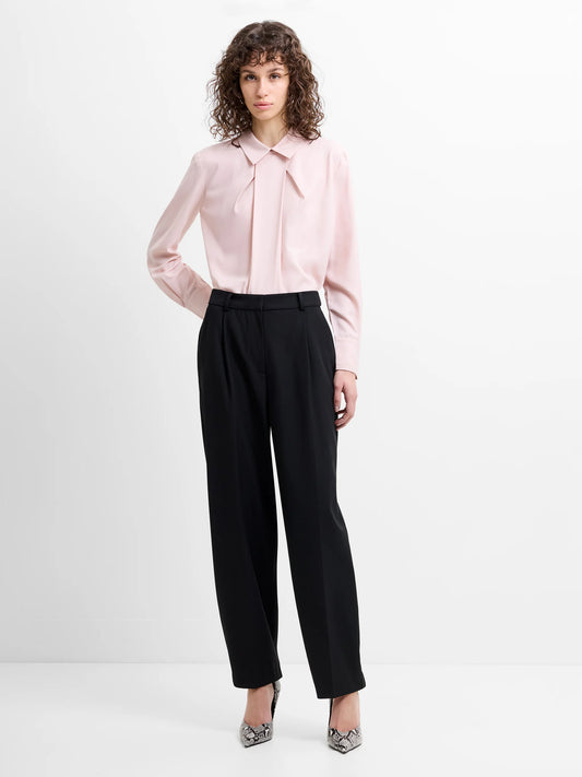French Connection Netta Barrel Leg Trousers Navy
