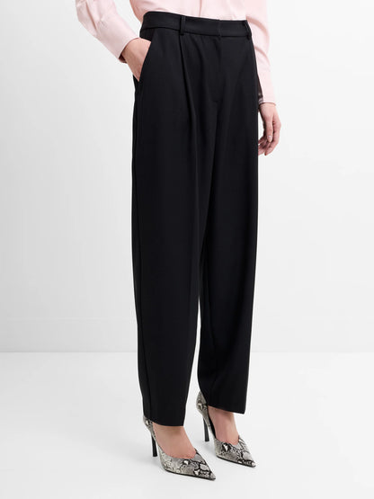 French Connection Netta Barrel Leg Trousers Navy