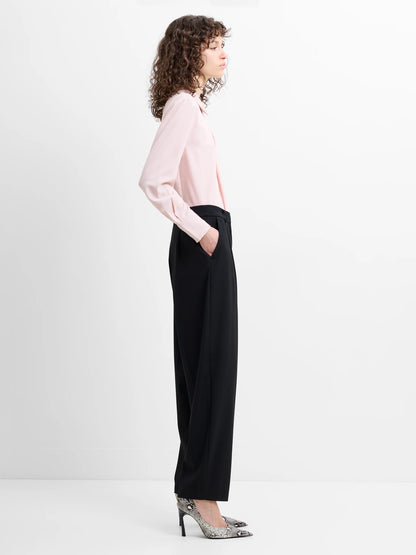 French Connection Netta Barrel Leg Trousers Navy
