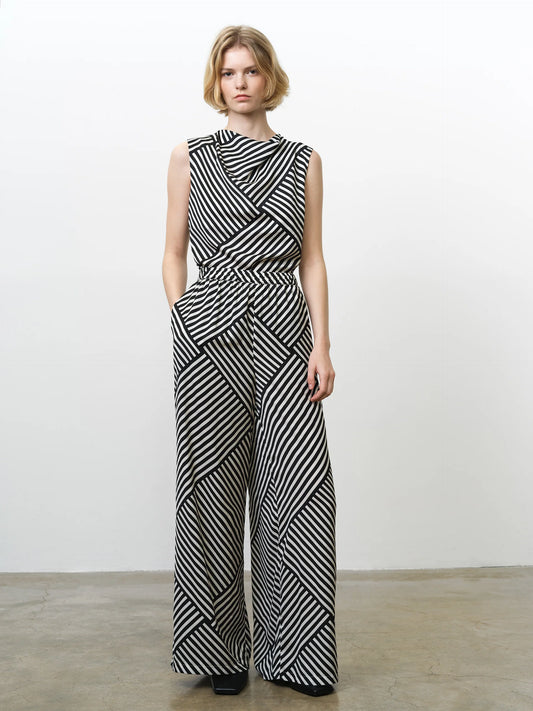 French Connection Striped Damasco Trousers