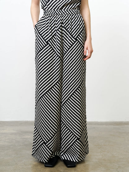 French Connection Striped Damasco Trousers