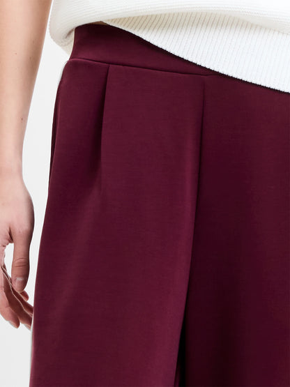 French Connection Wren Trousers Berry Red