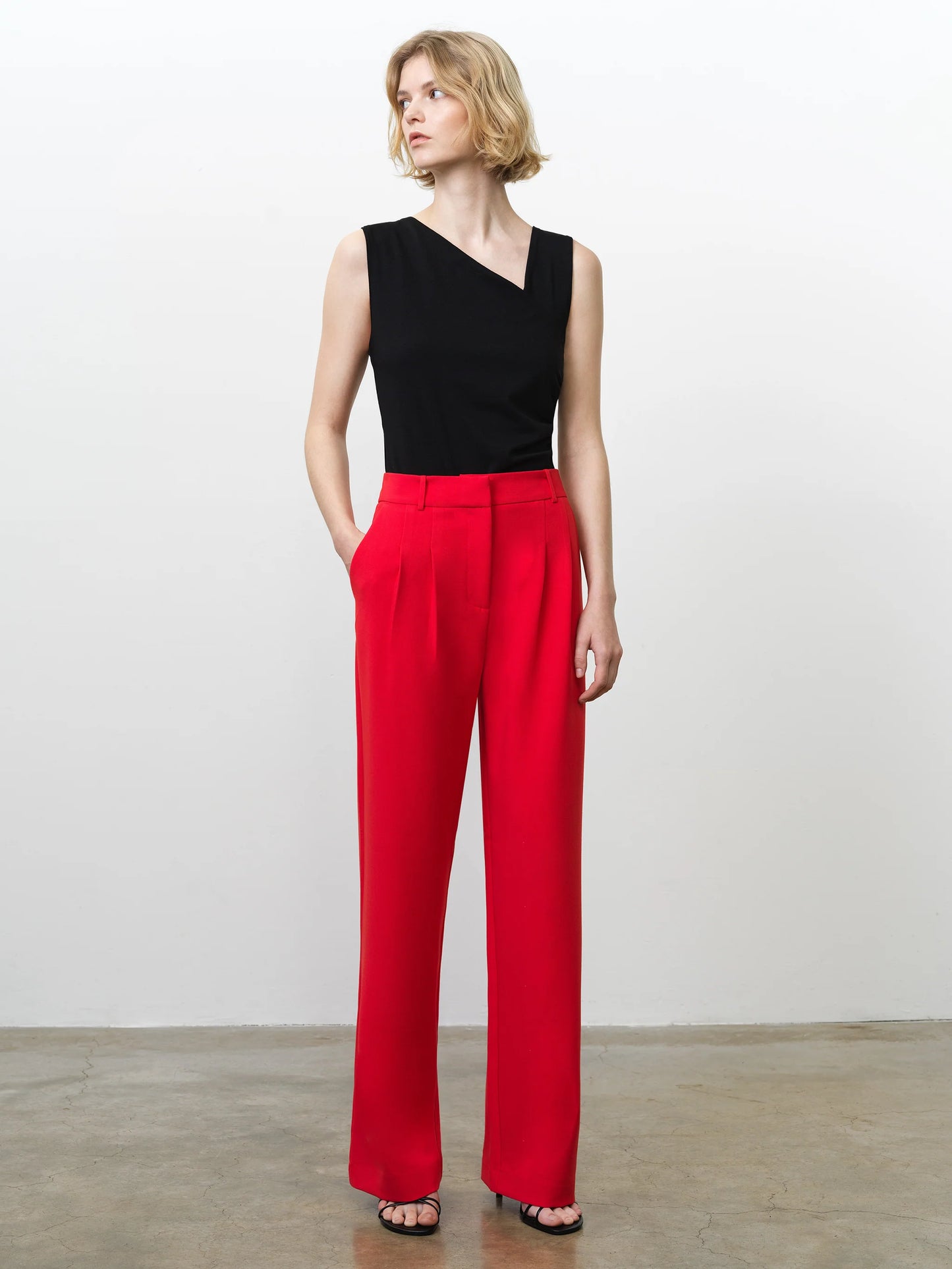 French Connection Carlie Trouser Red