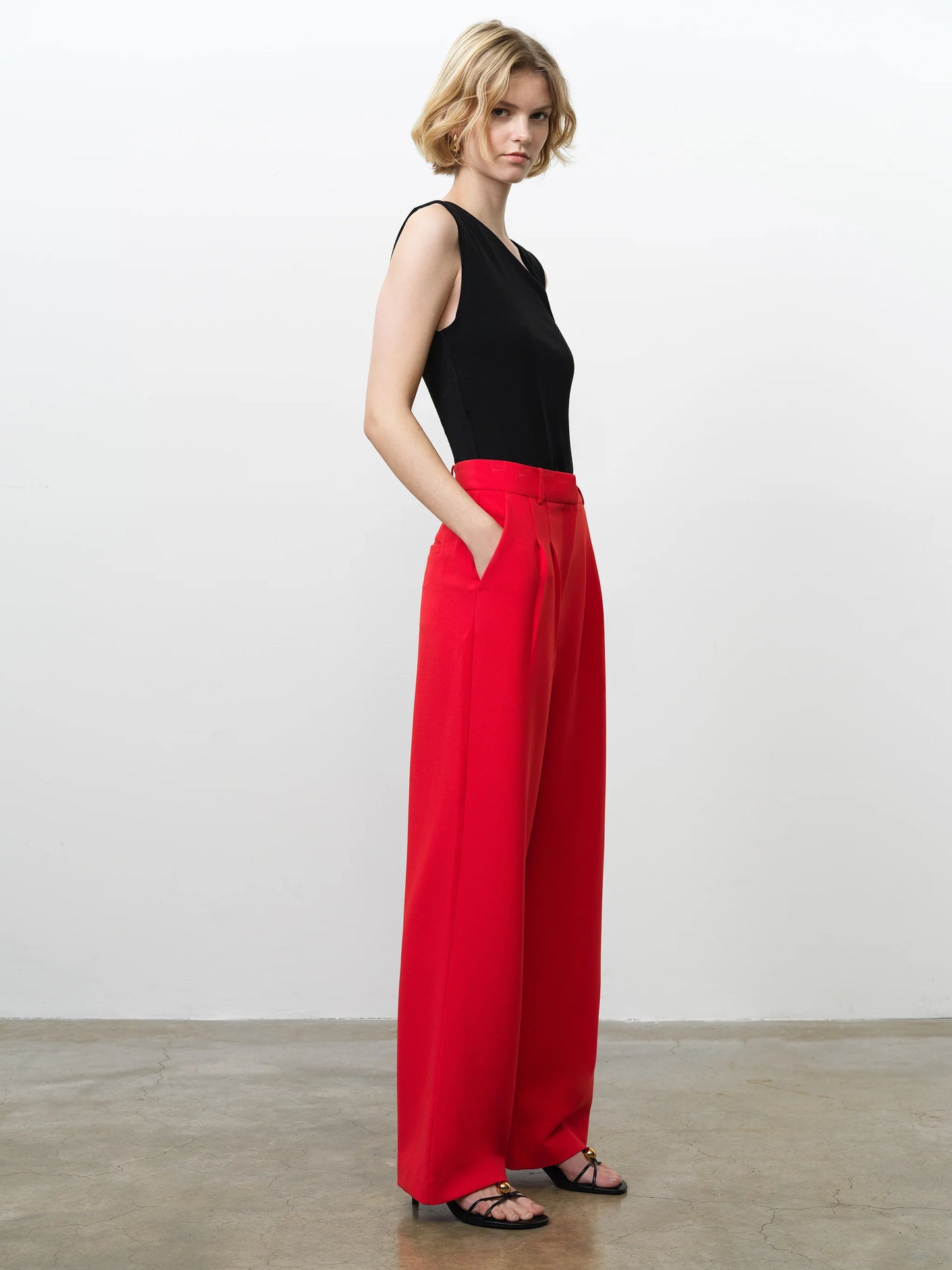 French Connection Carlie Trouser Red