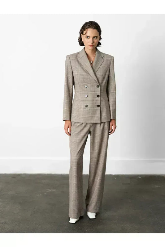 French Connection Brown Chester Check Blazer