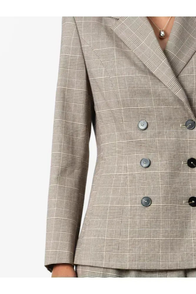 French Connection Brown Chester Check Blazer