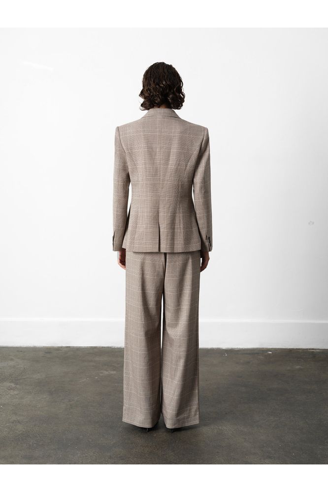 French Connection Brown Chester Check Blazer