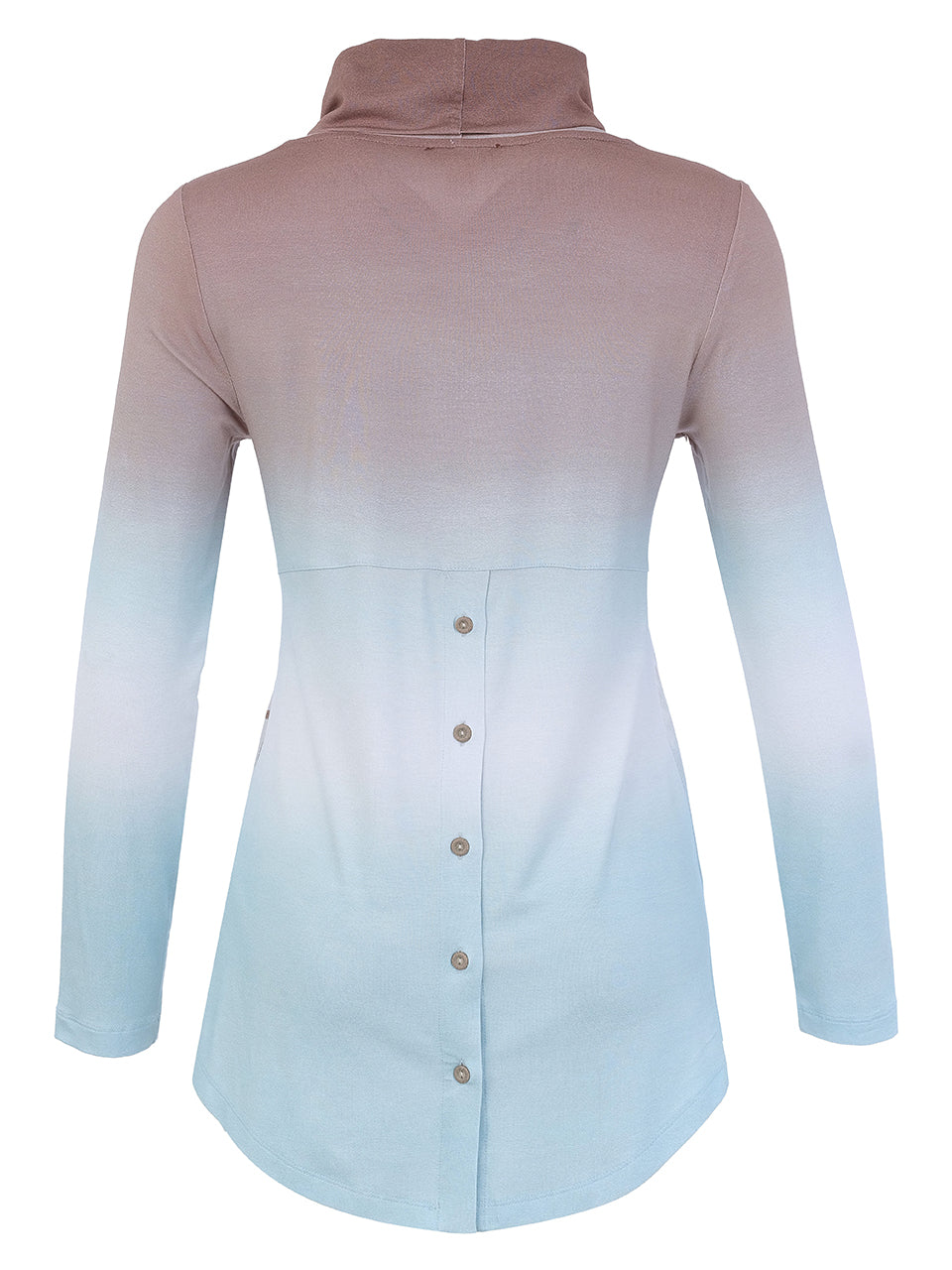 Dolcezza Longline Top 76662 Taupe/Blue