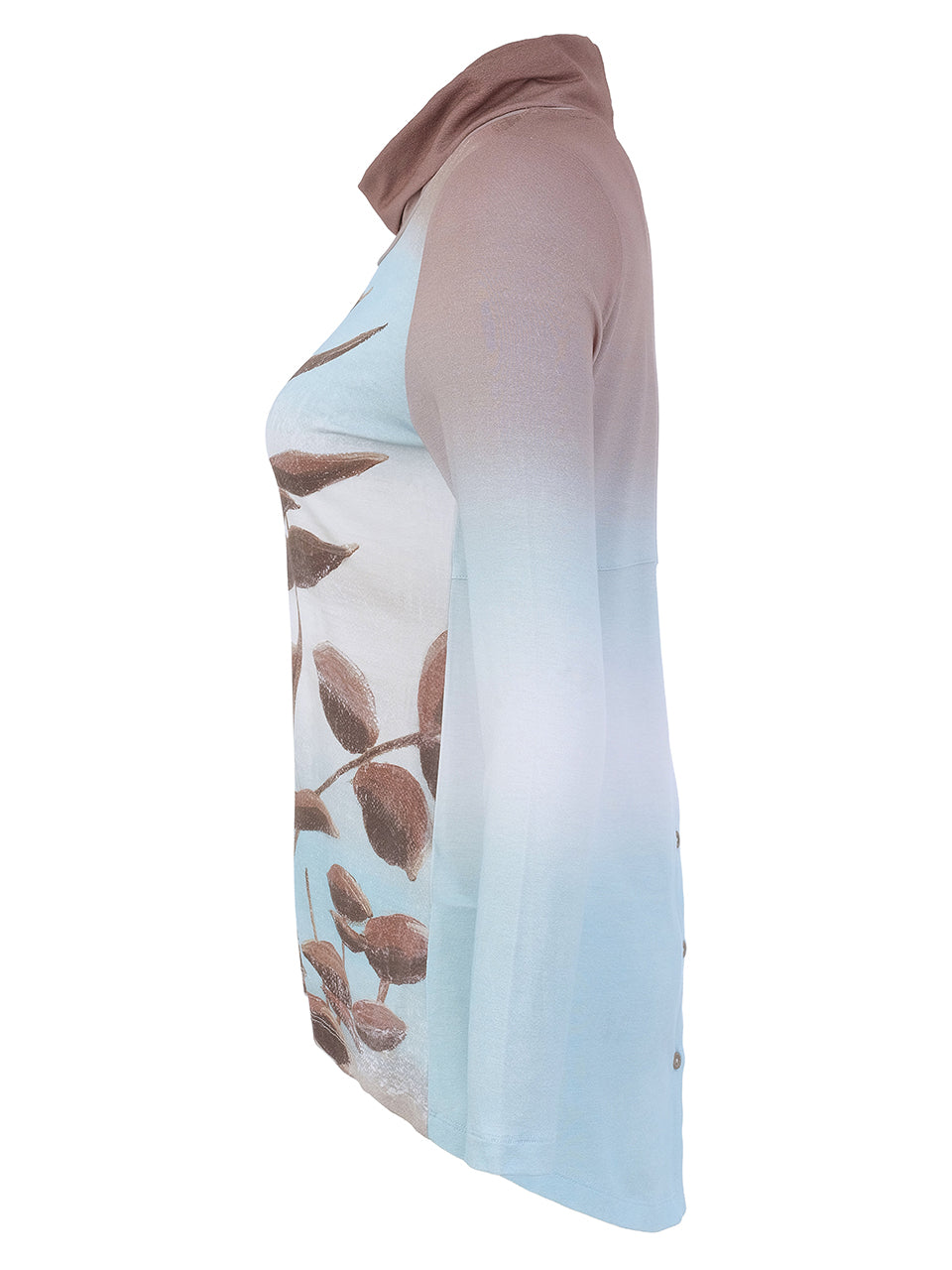 Dolcezza Longline Top 76662 Taupe/Blue