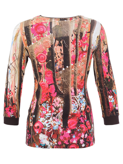 Dolcezza Round Neck Top 76670 Woodland Red