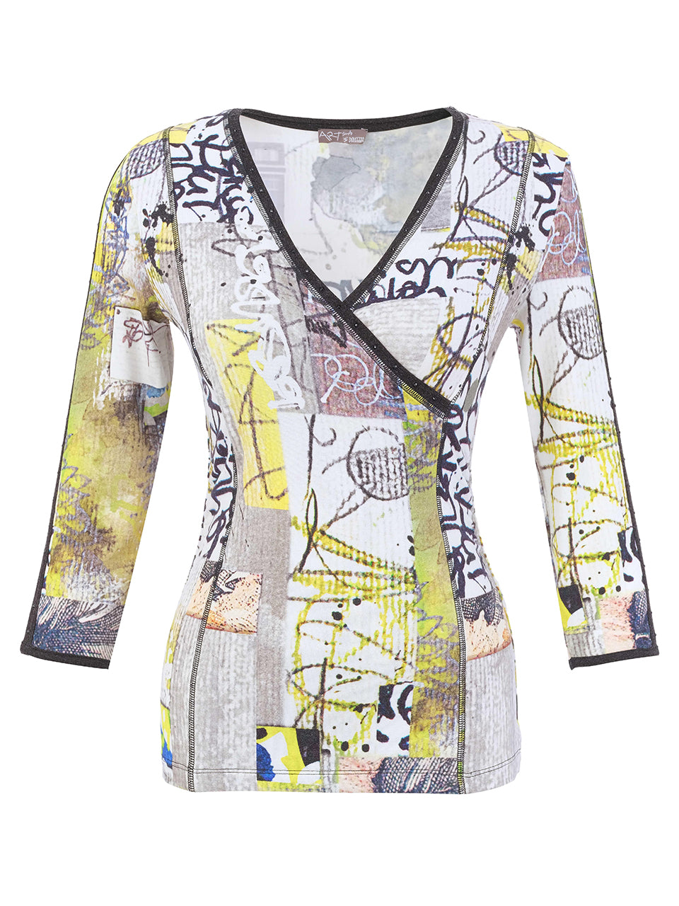 Dolcezza Knit V- Neck 76721 Neutral Multi