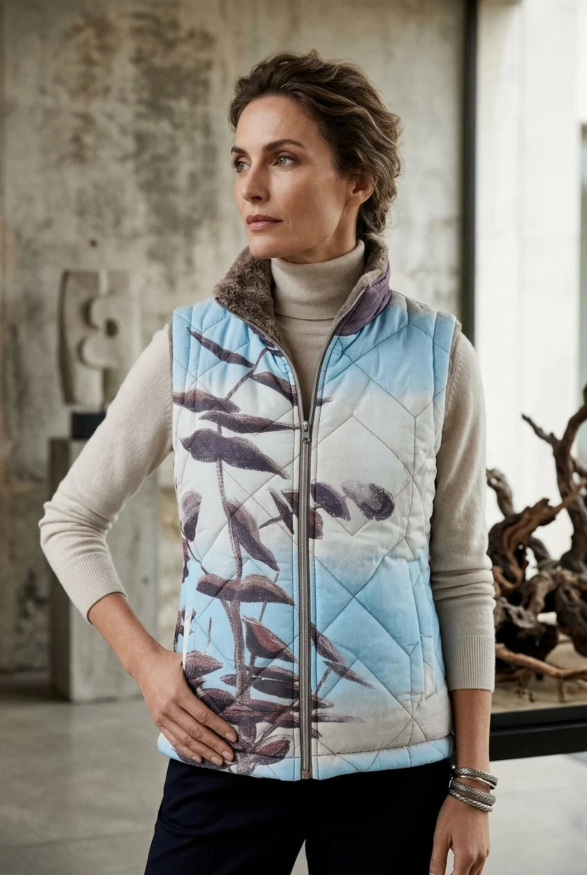Dolcezza Gilet 76851 Blue/Taupe