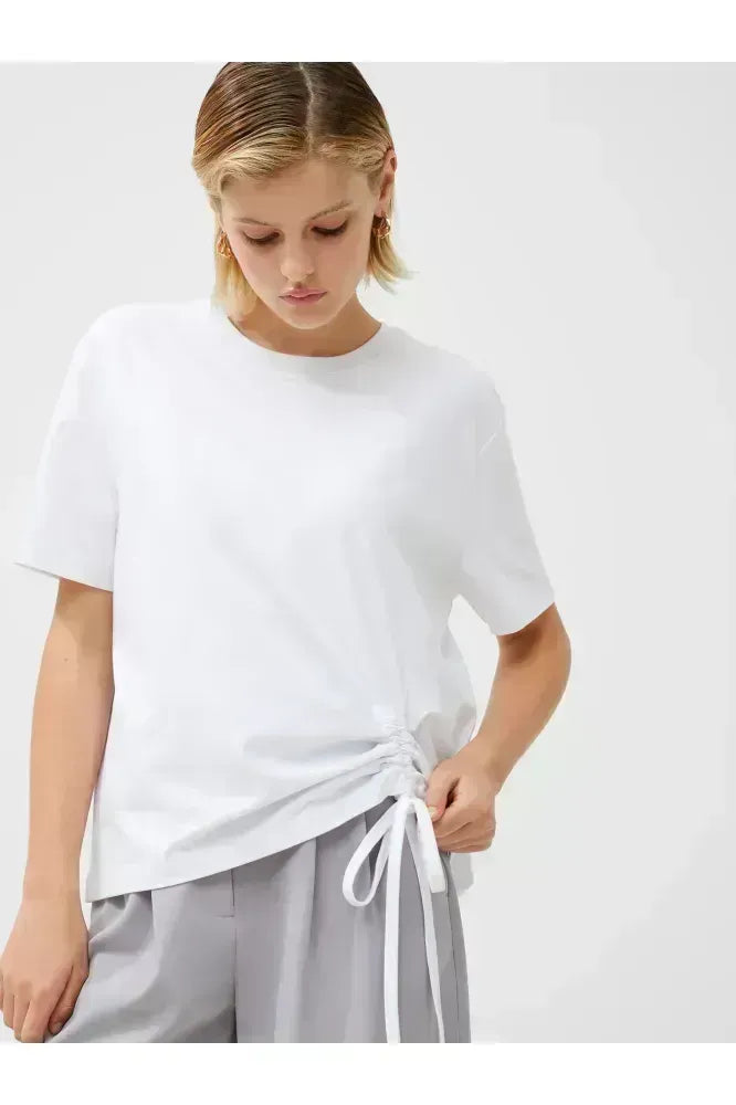 French Connection White Rallie Cotton T-Shirt