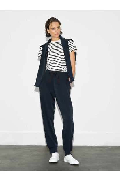 French Connection Navy/Black Side Trim Trouser