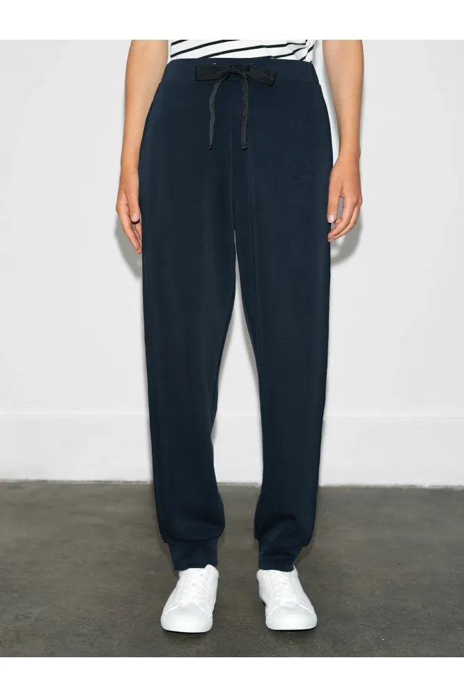 French Connection Navy/Black Side Trim Trouser