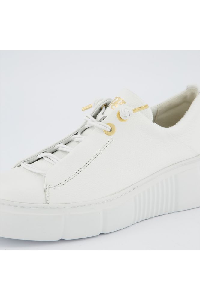 SS25 PAUL GREEN Leather Trainer Ivory