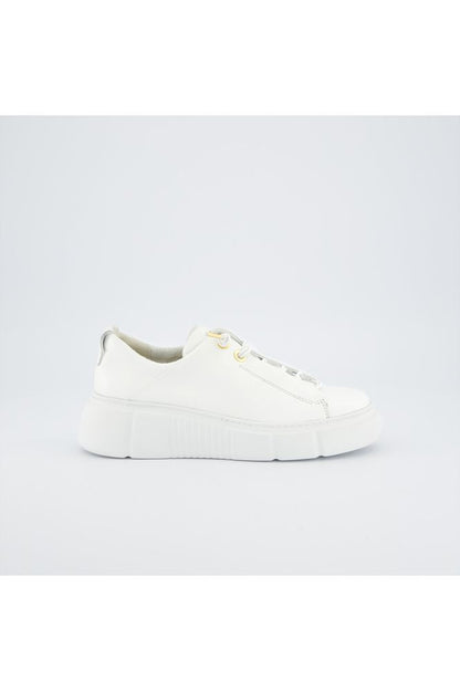 SS25 PAUL GREEN Leather Trainer Ivory