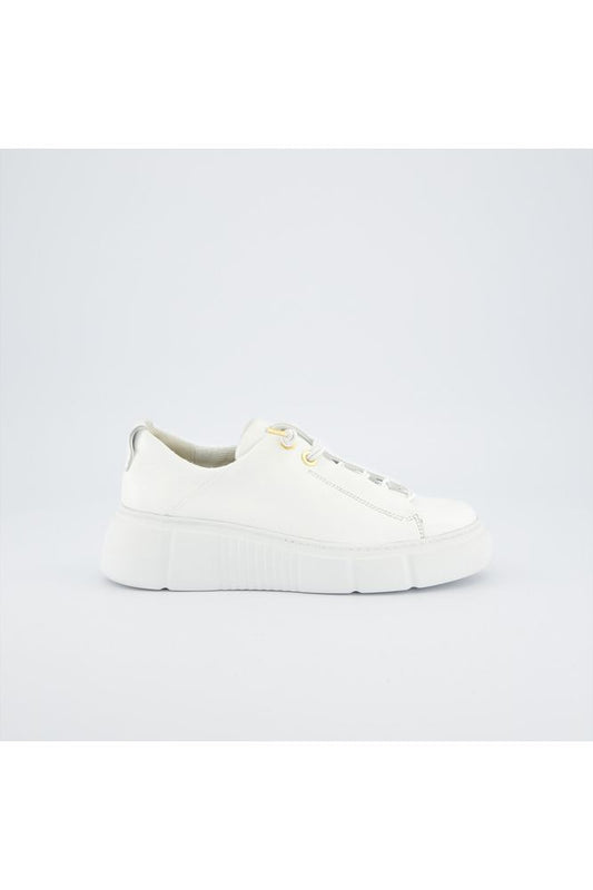 SS25 PAUL GREEN Leather Trainer Ivory