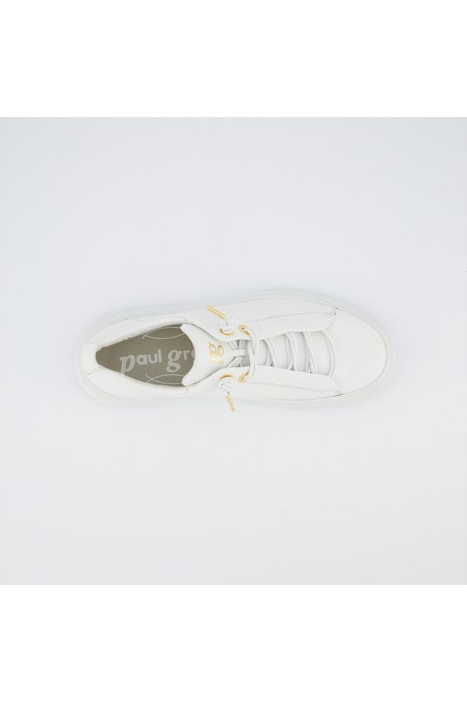 SS25 PAUL GREEN Leather Trainer Ivory