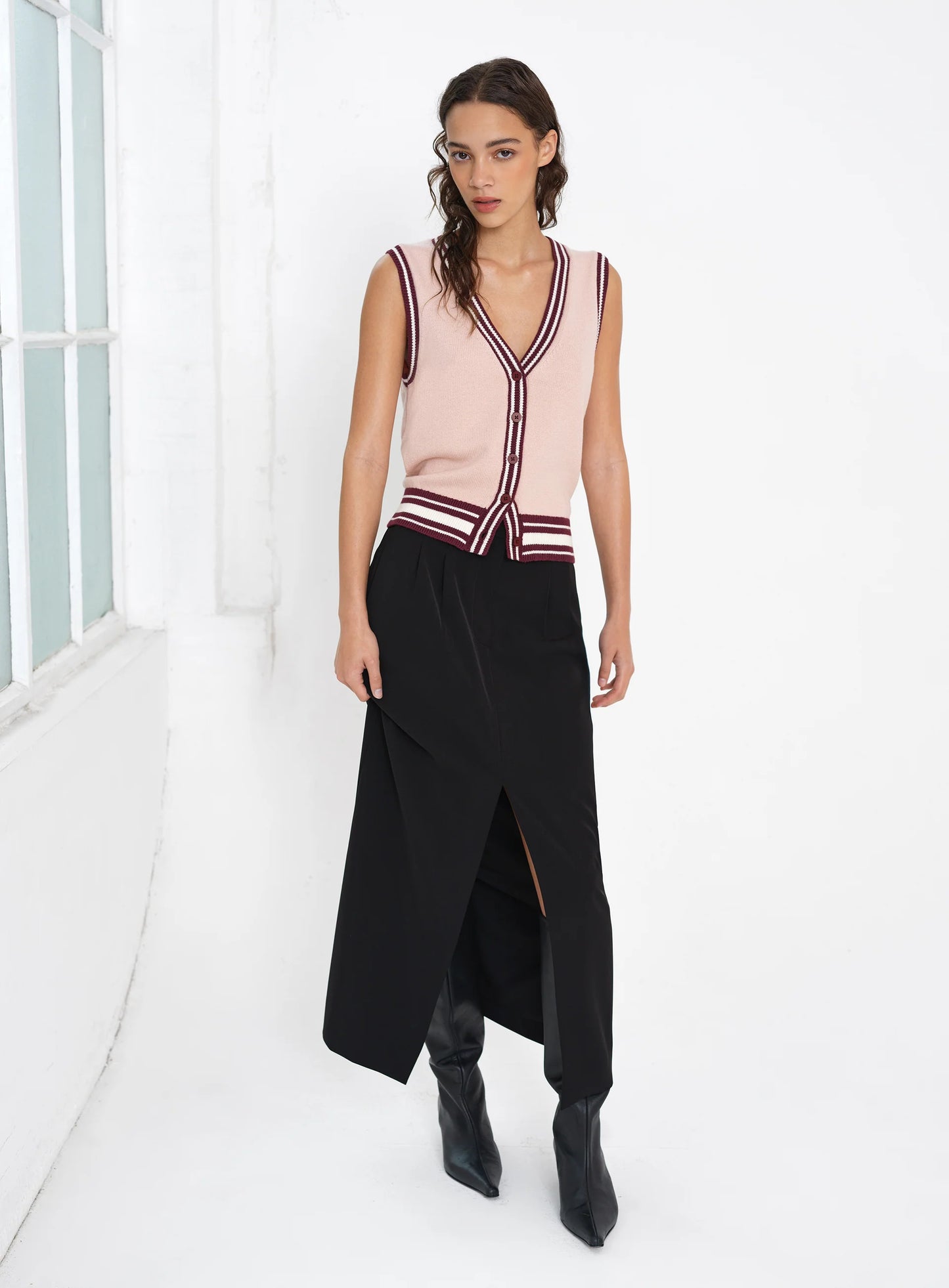 French Connection Junie Striped Vest