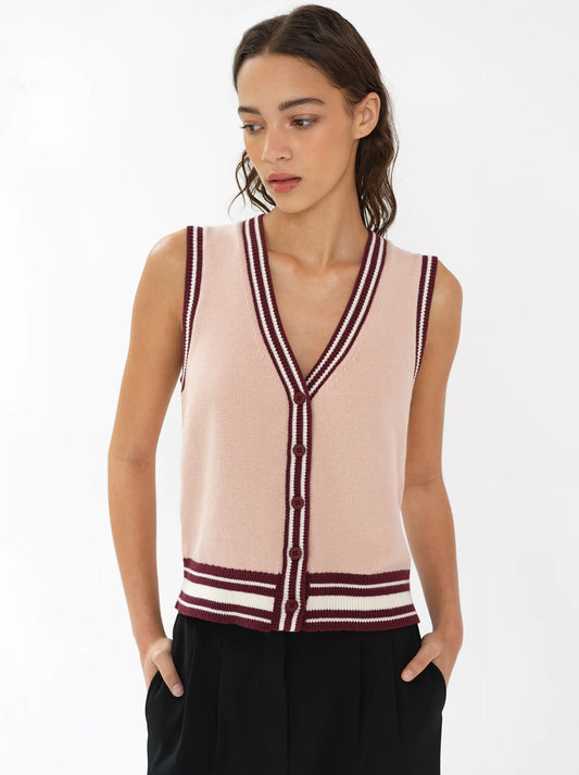 French Connection Junie Striped Vest