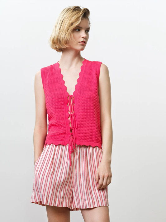 French Connection Lois Mozart Tie Detail Top