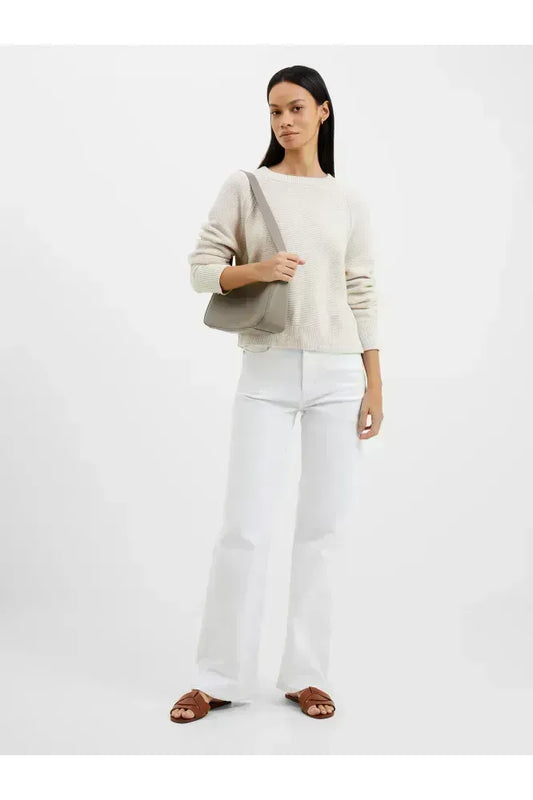 French Connection Oatmeal Lilly Mozart Crew Jumper