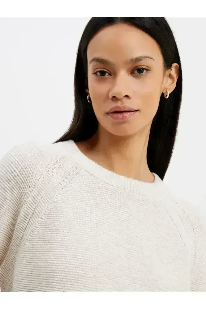 French Connection Oatmeal Lilly Mozart Crew Jumper