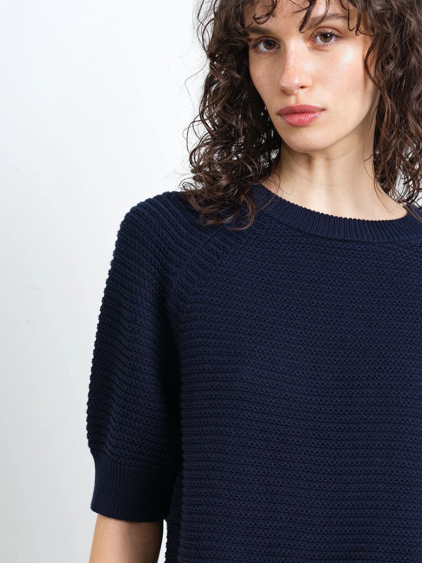French Connection Lily Mozart Knit-Navy