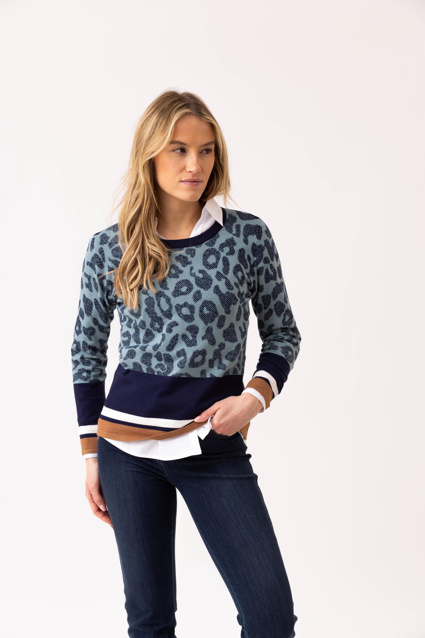 Marble Sweater 7997 Sea Foam