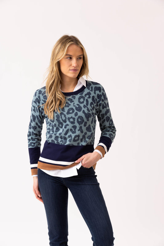 Marble Sweater 7997 Sea Foam