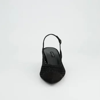 Paul Green Samtziege Sling Back - Black
