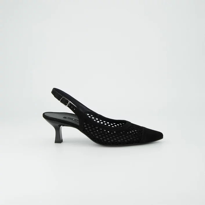 Paul Green Samtziege Sling Back - Black
