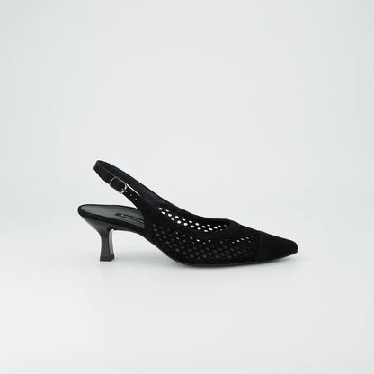 Paul Green Samtziege Sling Back - Black
