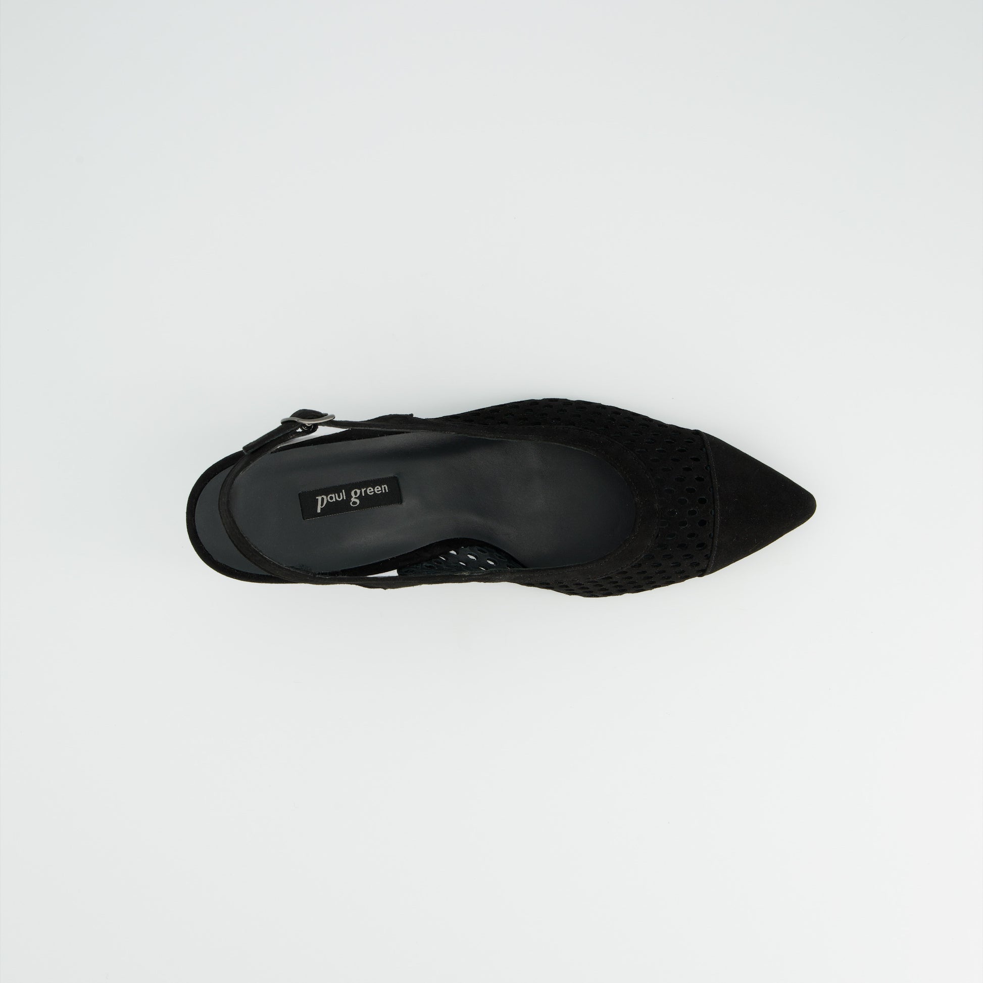 Paul Green Samtziege Sling Back - Black