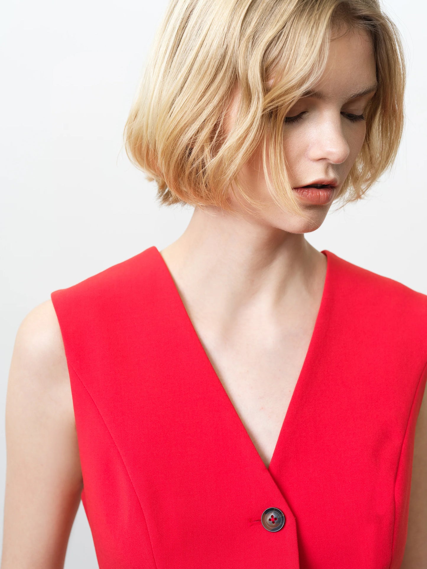 French Connection Carlie Waistcoat Red