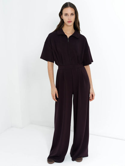 French Connection Wren Jumpsuit Mocha Brown