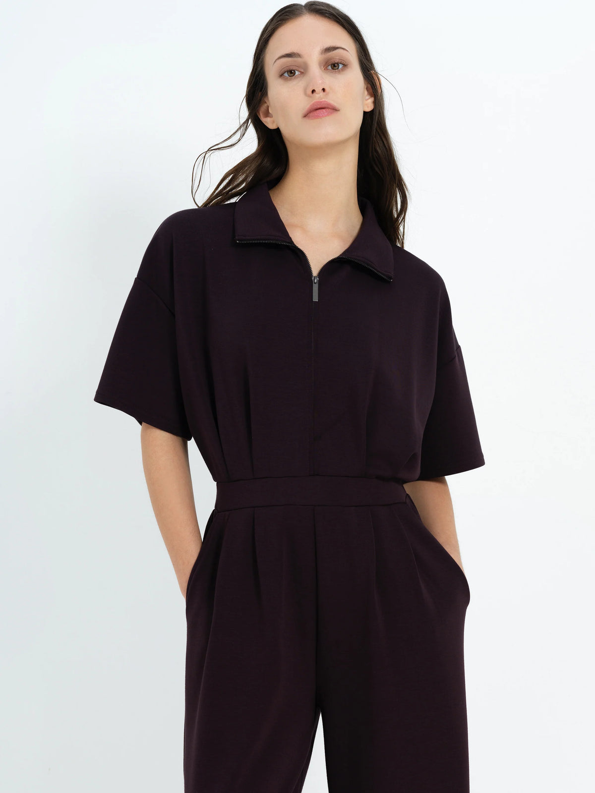 French Connection Wren Jumpsuit Mocha Brown