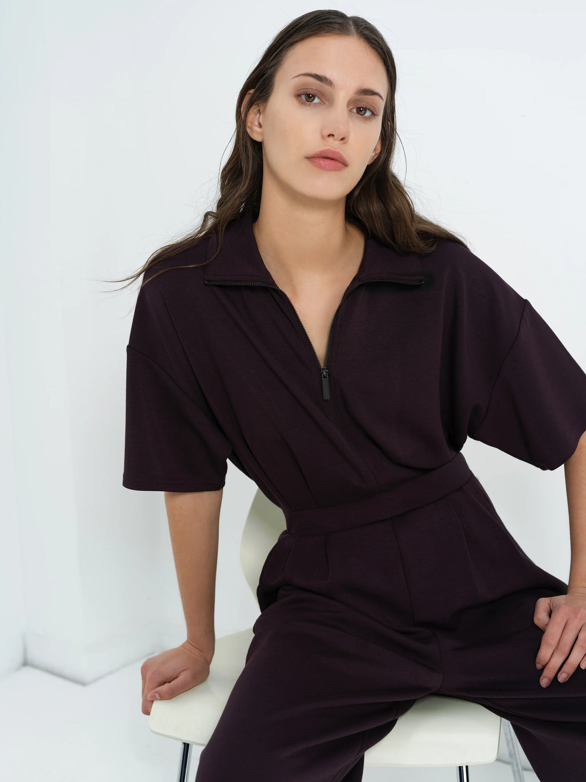 French Connection Wren Jumpsuit Mocha Brown