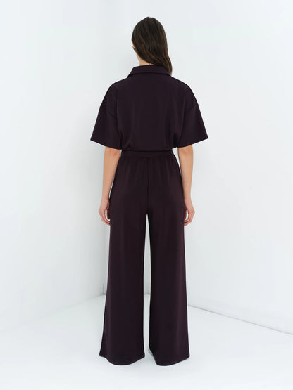 French Connection Wren Jumpsuit Mocha Brown