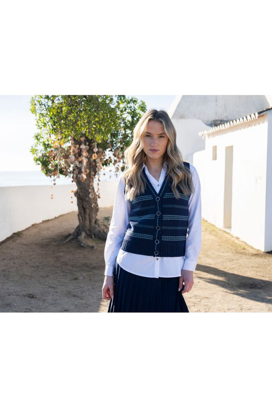 Marble Vest Top 8045 Sea Foam